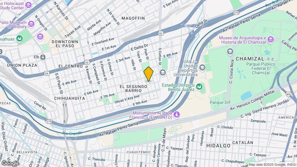 820 Tays St Mapa y Detalles de la Ubicación