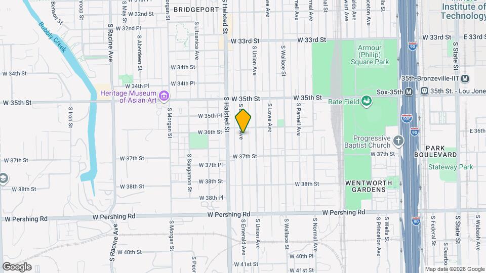 3625 S Emerald Ave Map and Location Details