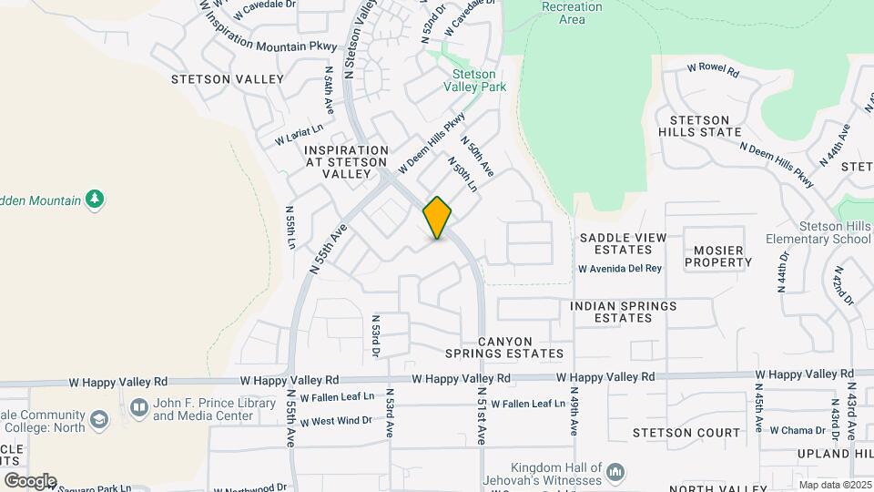5115 W El Cortez Trail Map and Location Details