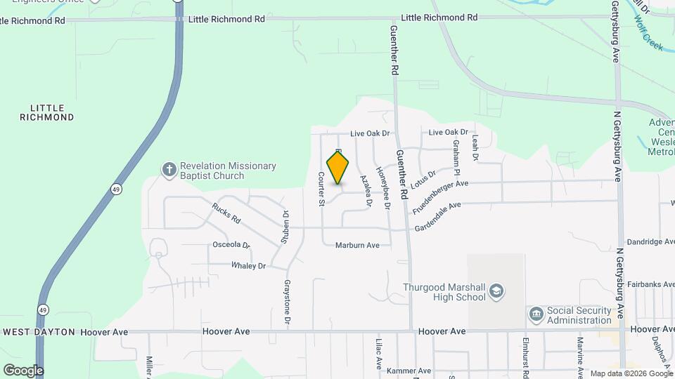 4905 Porterfield Dr Map and Location Details