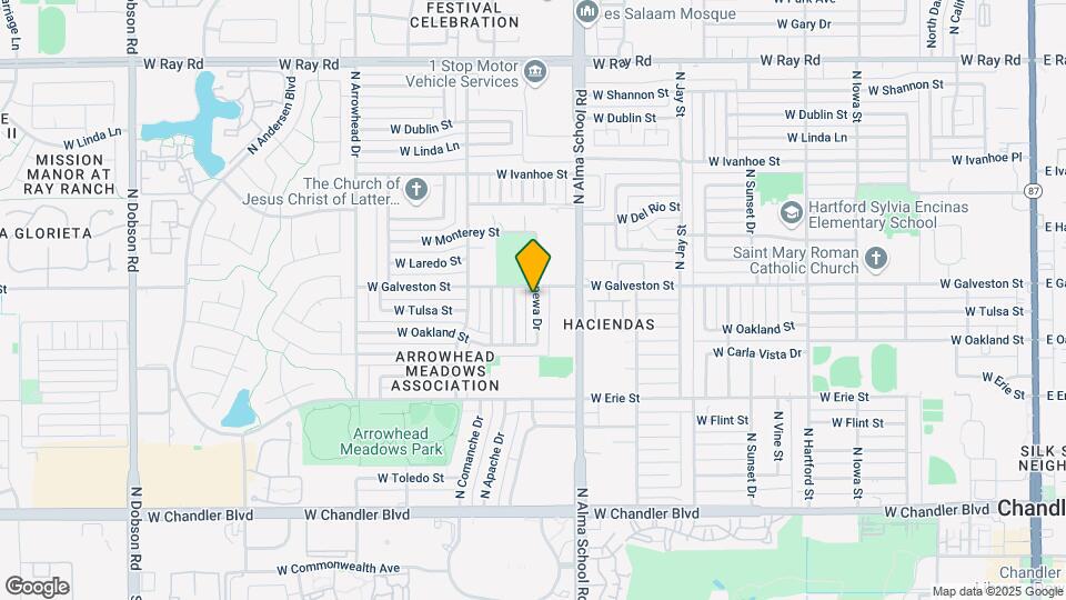 586 N Chippewa Dr Map and Location Details