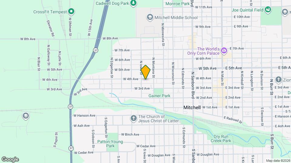821 W 4th Ave, Unit Main Map and Location Details
