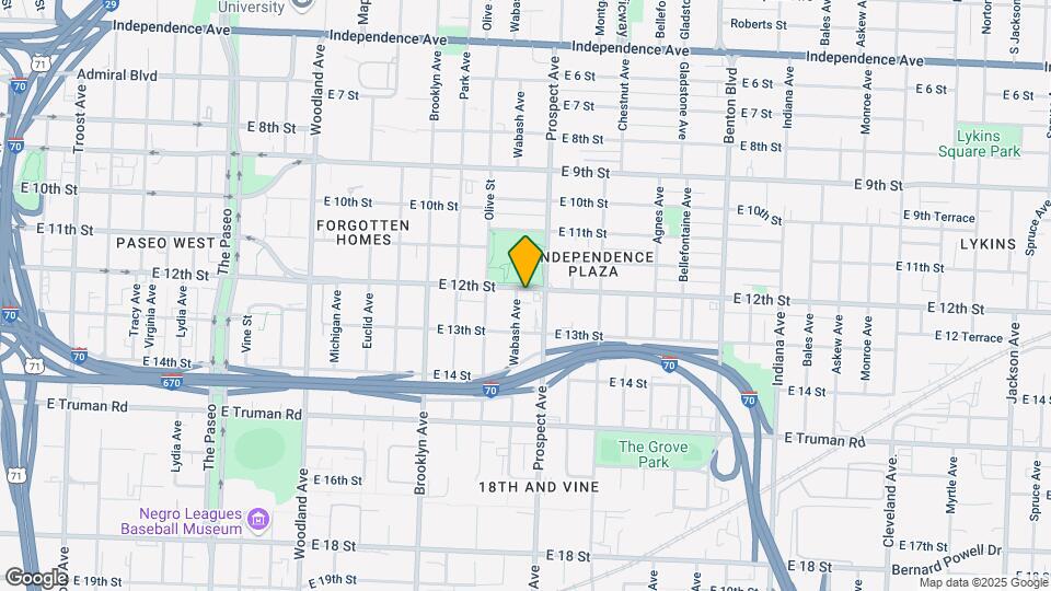 2501-2505 E 12th St Map and Location Details