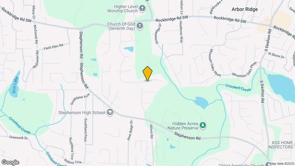 661 Raven Springs Trail Mapa y Detalles de la Ubicación