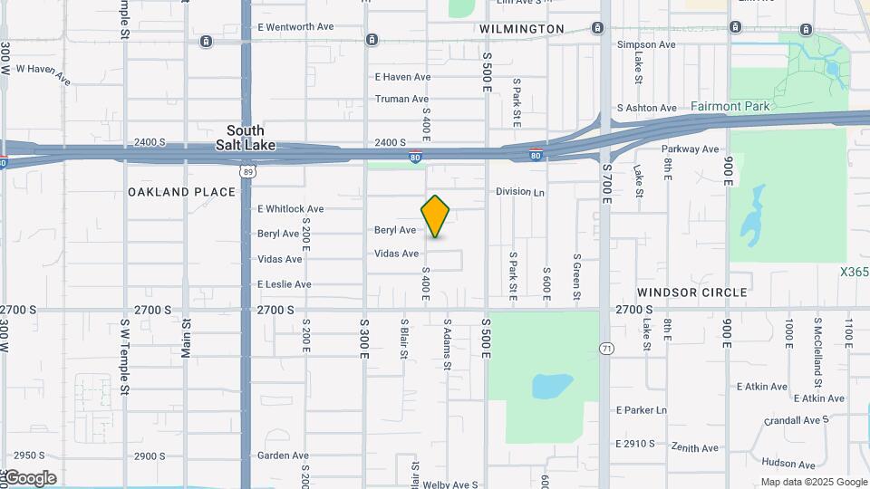 2555 S 400 E Mapa y Detalles de la Ubicación