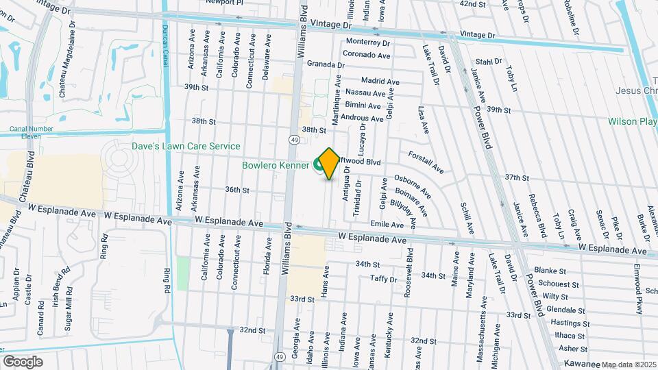 3633 Martinique Ave Map and Location Details
