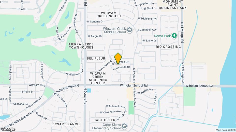 12828 W Redondo Dr Map and Location Details