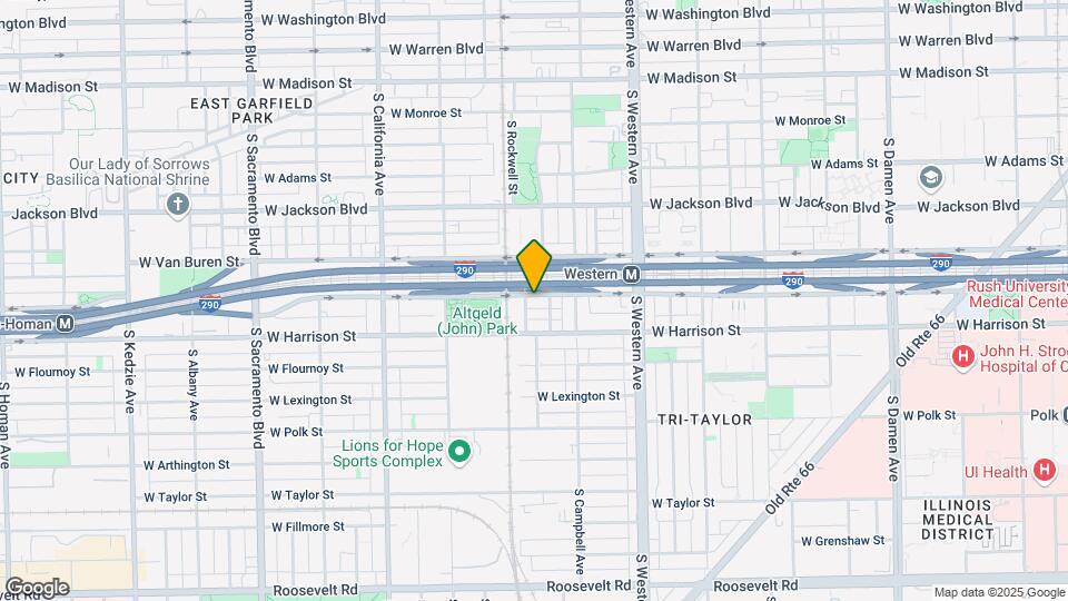 2451 W Congress Pky Mapa y Detalles de la Ubicación