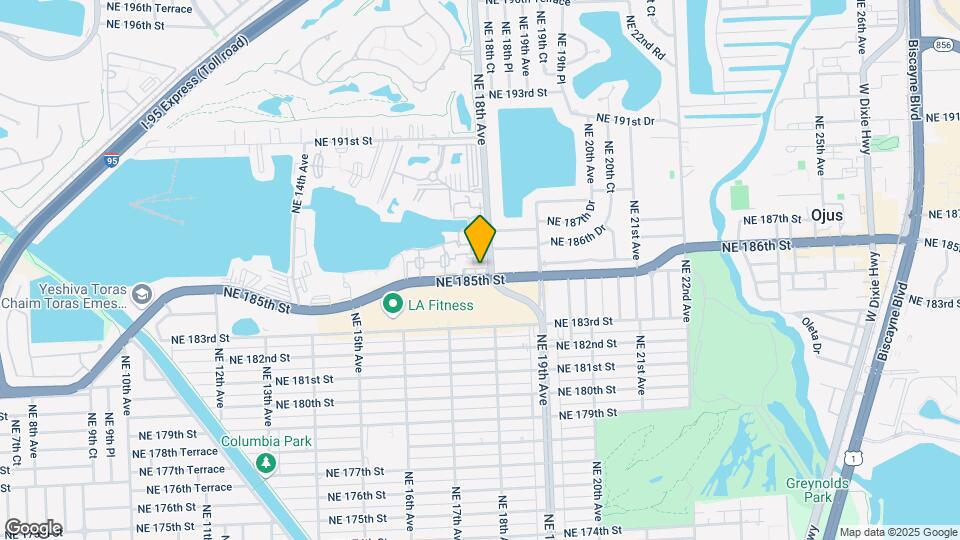 1791 Miami Gardens Dr Mapa y Detalles de la Ubicación