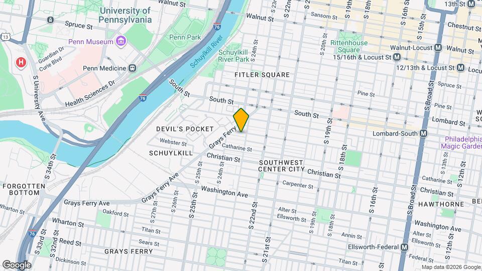 2312 Fitzwater St, Unit A Mapa y Detalles de la Ubicación