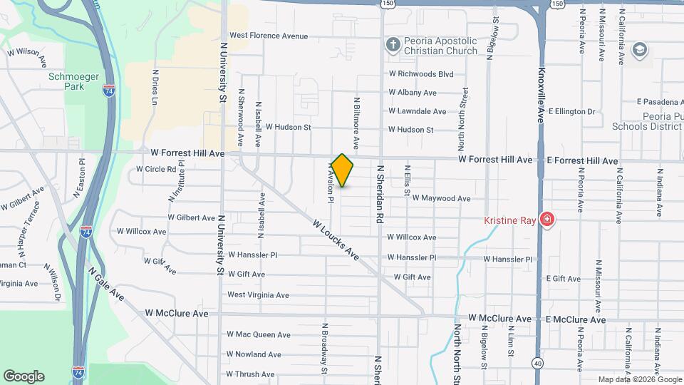 813 W Maywood Ave Map and Location Details