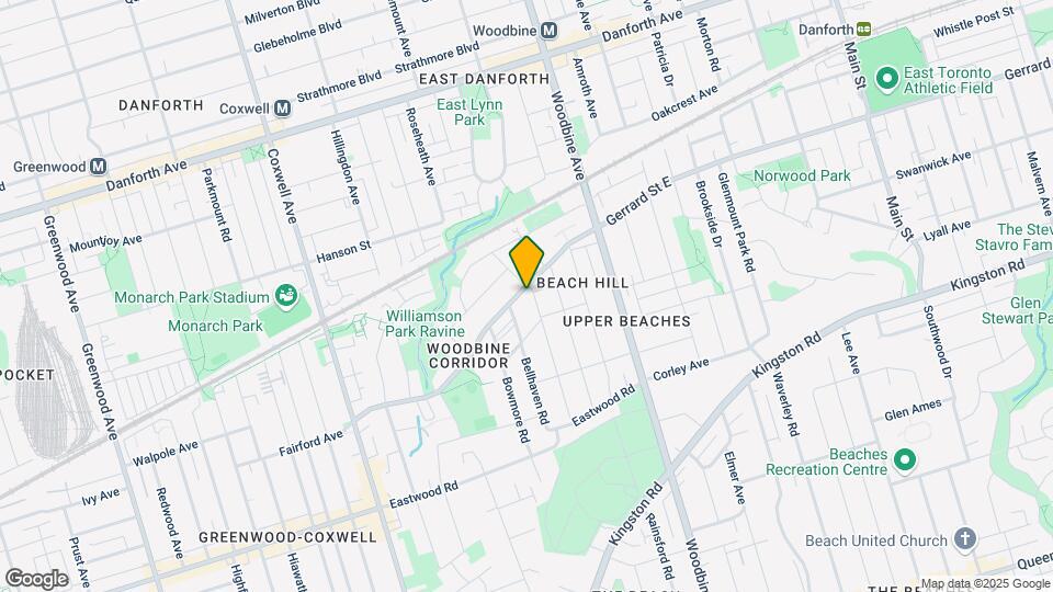 1845 Gerrard St E Map and Location Details