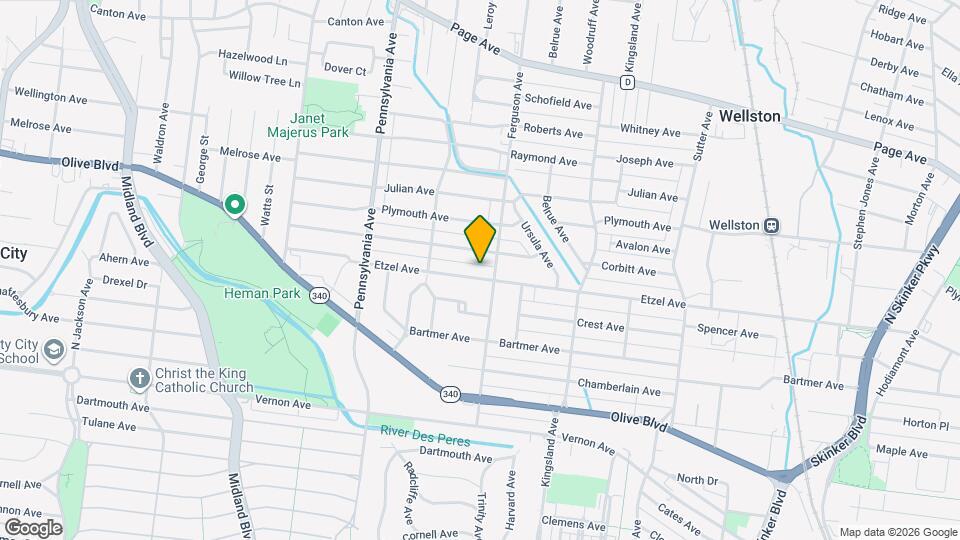 6811 Etzel Ave Map and Location Details