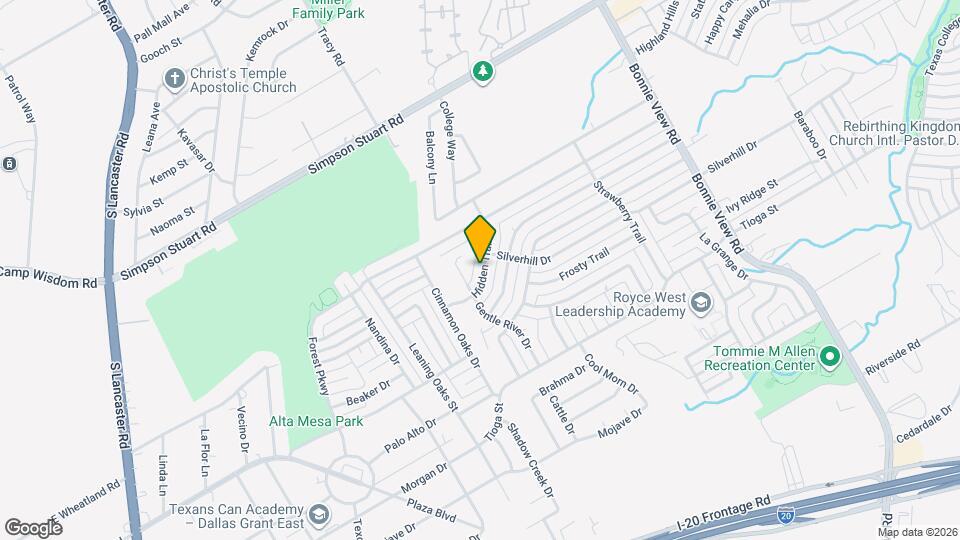 6327 Hidden Trail Dr Map and Location Details