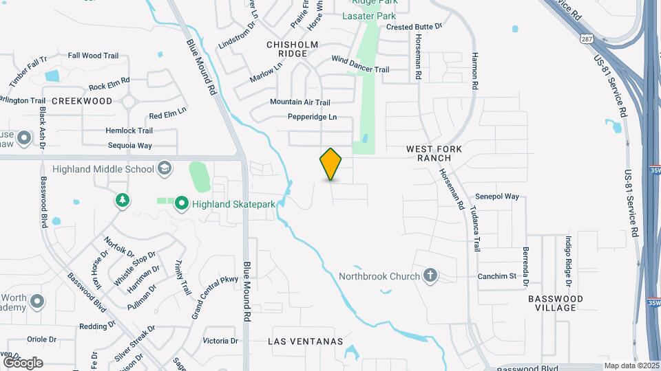 7713 Moosewood Dr Map and Location Details