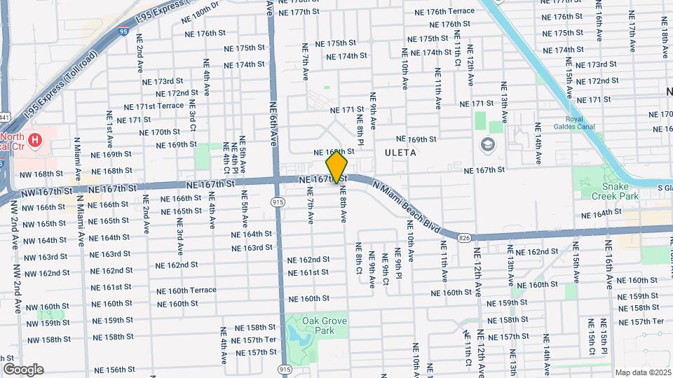 765 NE 166th St Map and Location Details
