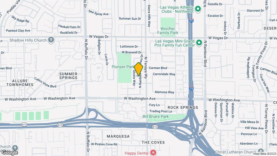1117 N Rainbow Meadows Dr Map and Location Details