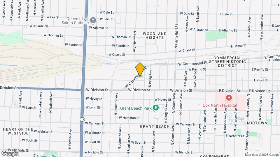 1017 W Locust St Map and Location Details