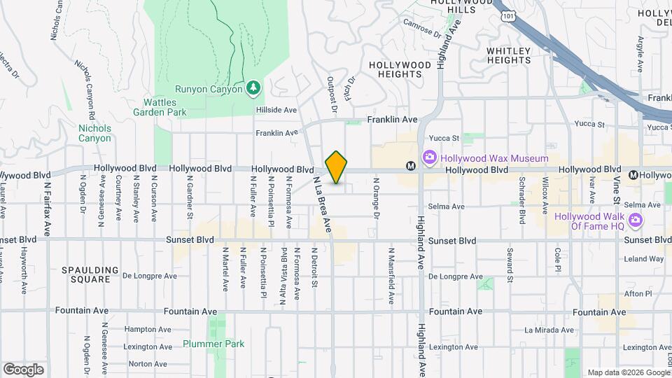 7071 Hawthorn Ave, Unit 4 Mapa y Detalles de la Ubicación