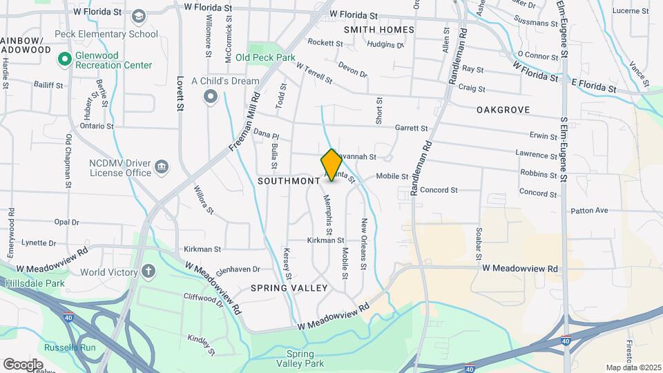 626 Memphis St Map and Location Details