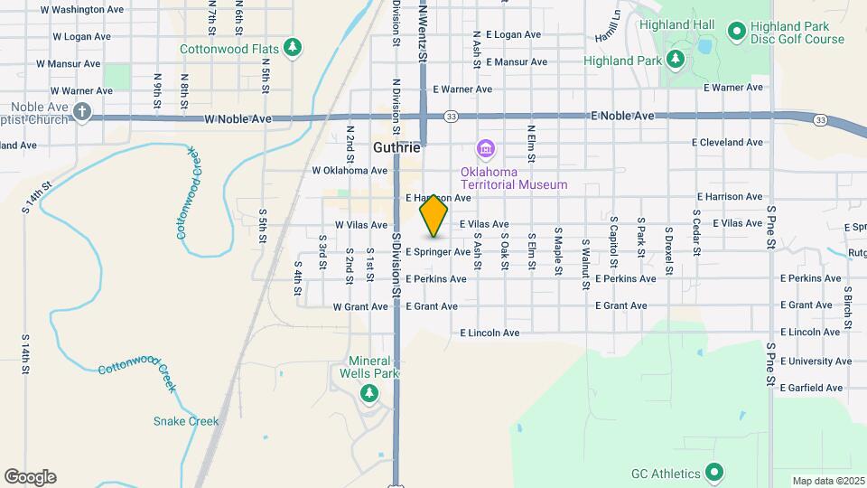 208 E Springer Ave Map and Location Details