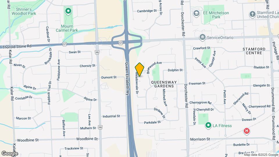 7253 Thornhill Crescent Map and Location Details