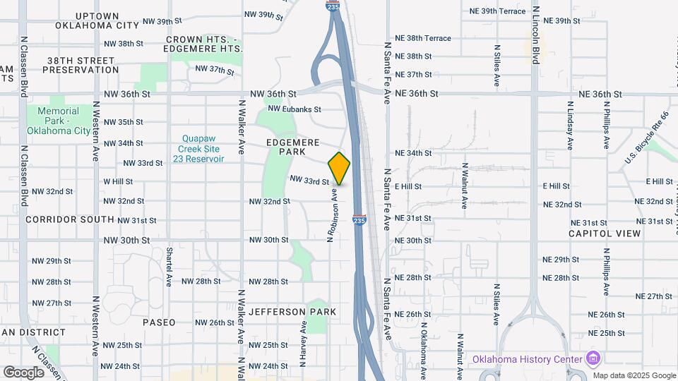 3312 N Robinson Ave Map and Location Details