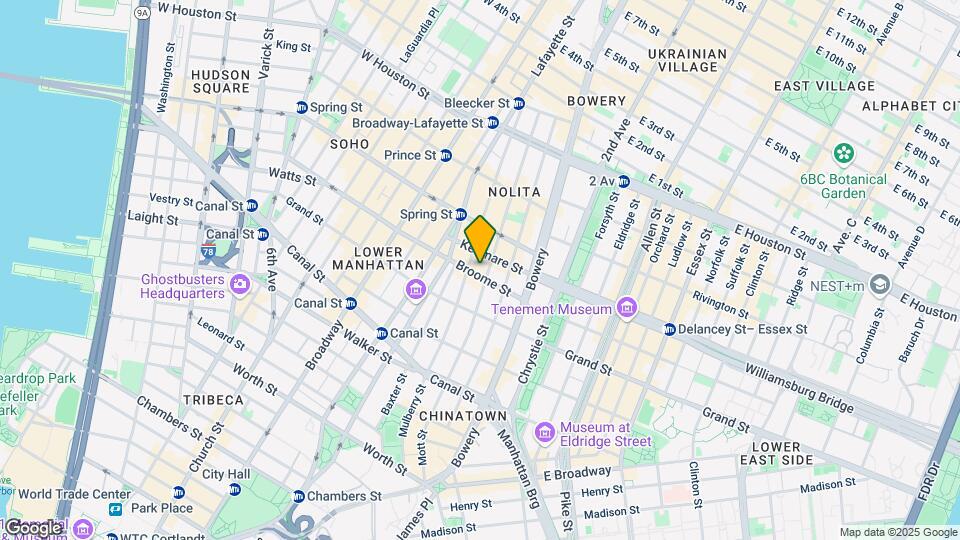 376 Broome St Mapa y Detalles de la Ubicación