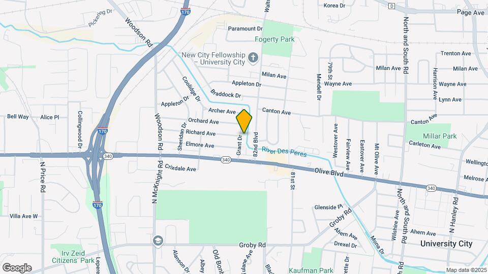 1242 Grant Dr Map and Location Details
