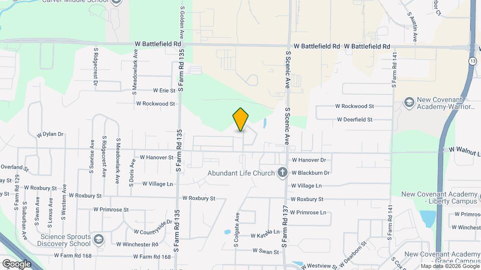 3343 S Hillcrest Ave Map and Location Details