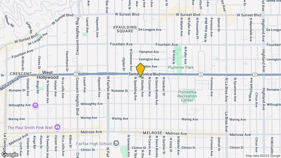 1049 N Stanley Ave, Unit 10 Map and Location Details