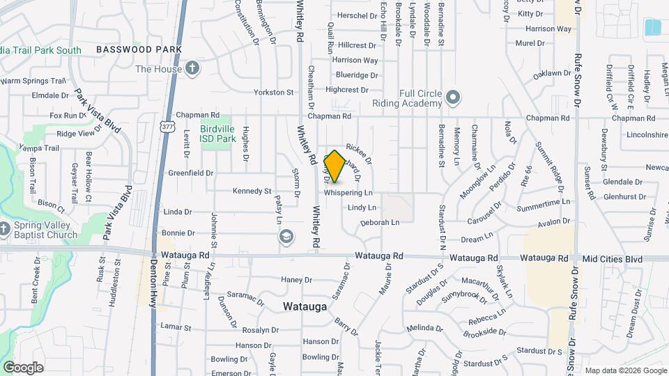 5913 Whispering Ln Map and Location Details