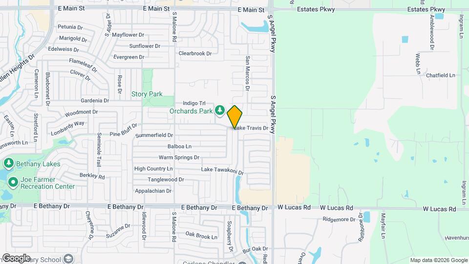 702 Bethany Lake Blvd Map and Location Details