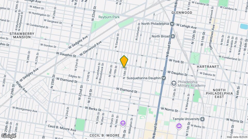 2240 N 18th St Map and Location Details