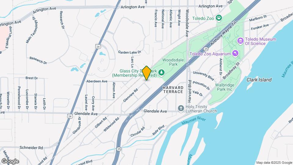 1235 Glenview Rd Map and Location Details