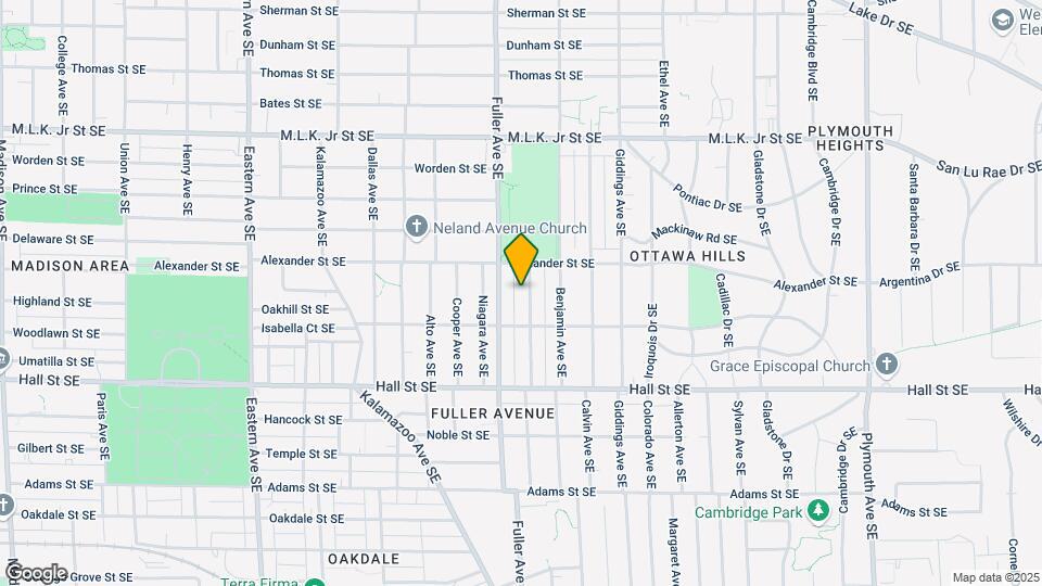 1027 Underwood Ave SE Map and Location Details