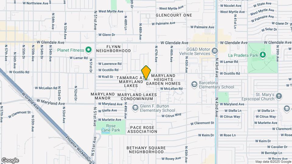4748 W Sierra Vista Dr Map and Location Details