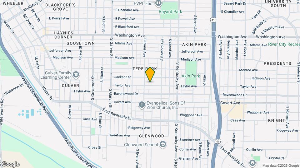 814 Taylor Ave Map and Location Details