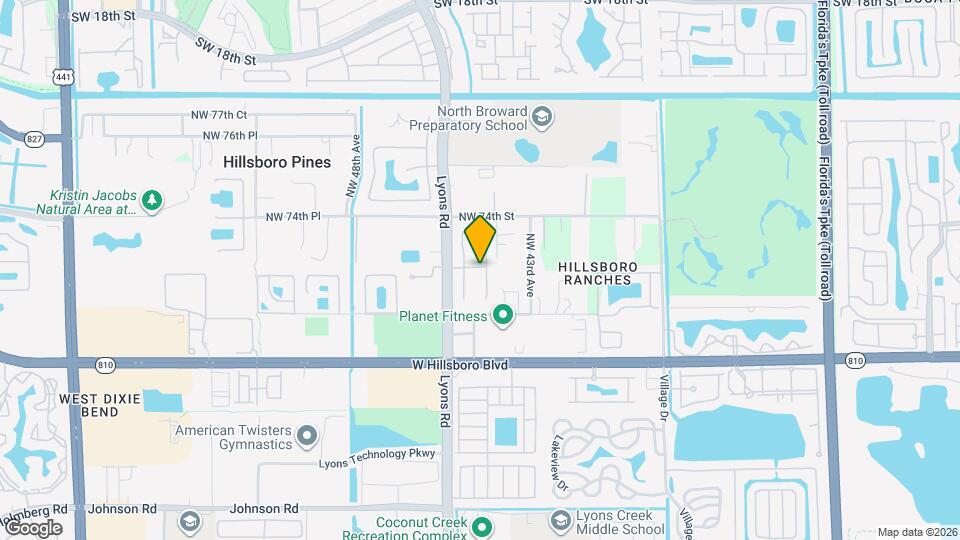 7171 NW 44th Ln Map and Location Details