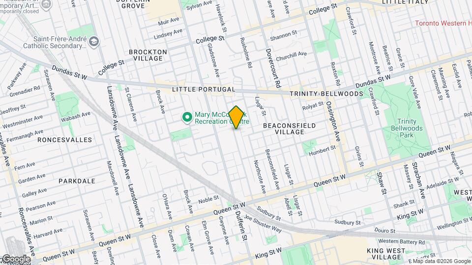 145 Gladstone Ave Map and Location Details