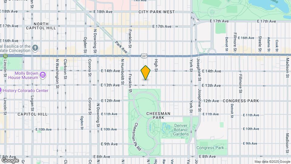1313 N Williams St Map and Location Details