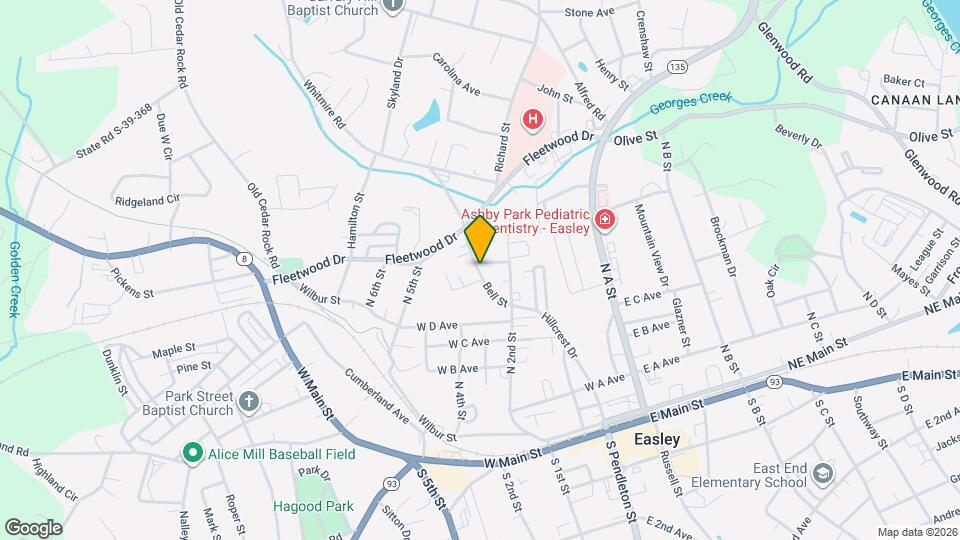 204 Hillcrest Dr Map and Location Details