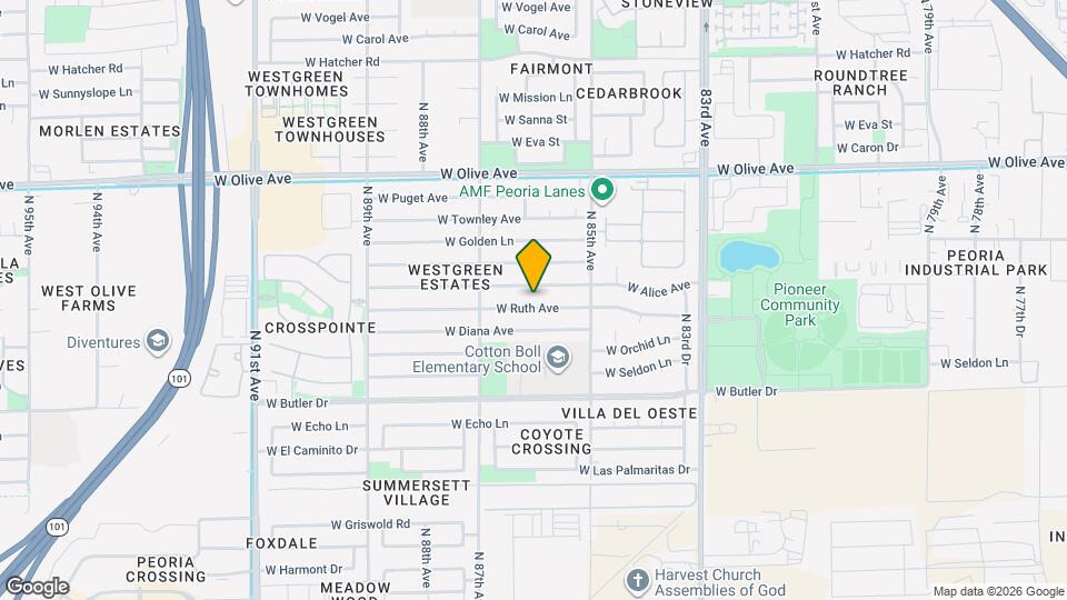 8602 W Ruth Ave, Unit 472 Mapa y Detalles de la Ubicación