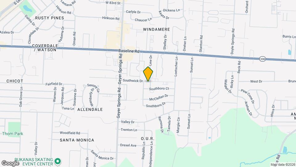 9308 Lew Dr Map and Location Details