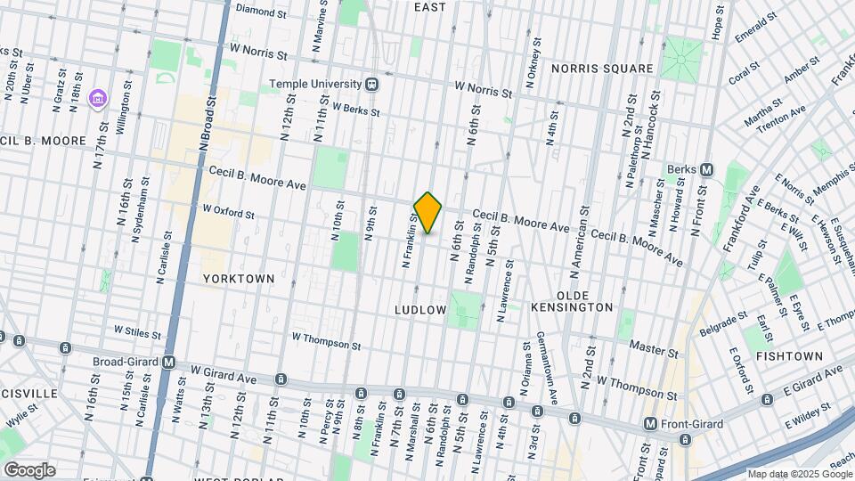 641 W Oxford St, Unit 2 Map and Location Details