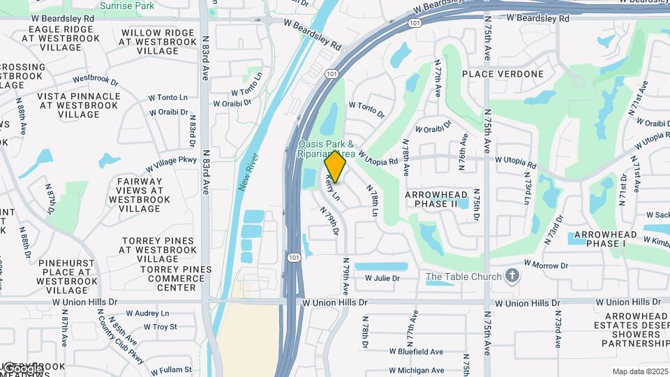 7861 W Kerry Ln Map and Location Details