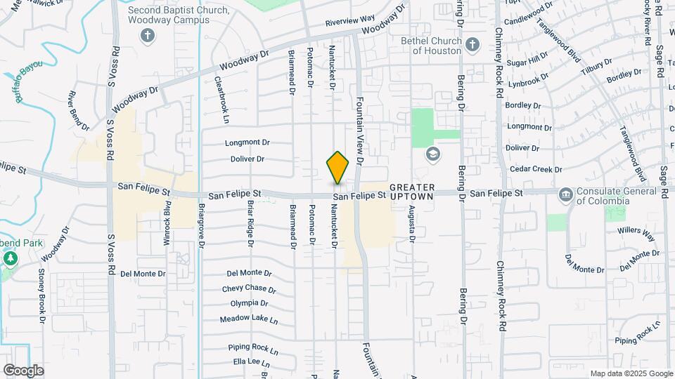 5918 San Felipe St Map and Location Details