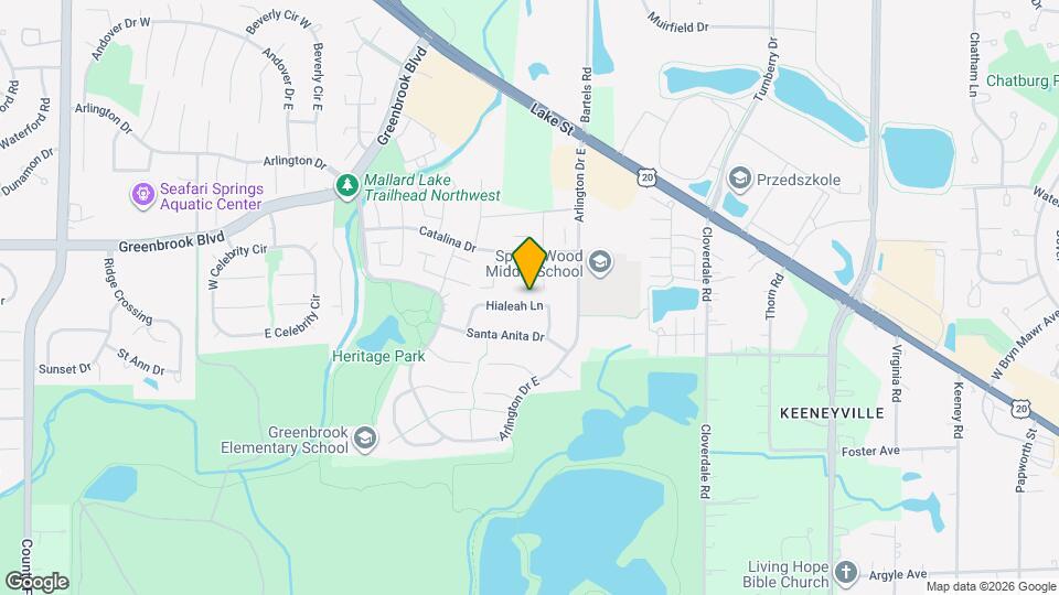 1191 Hialeah Ln Mapa y Detalles de la Ubicación