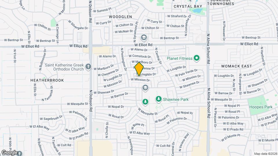 1524 W Mission Dr Mapa y Detalles de la Ubicación
