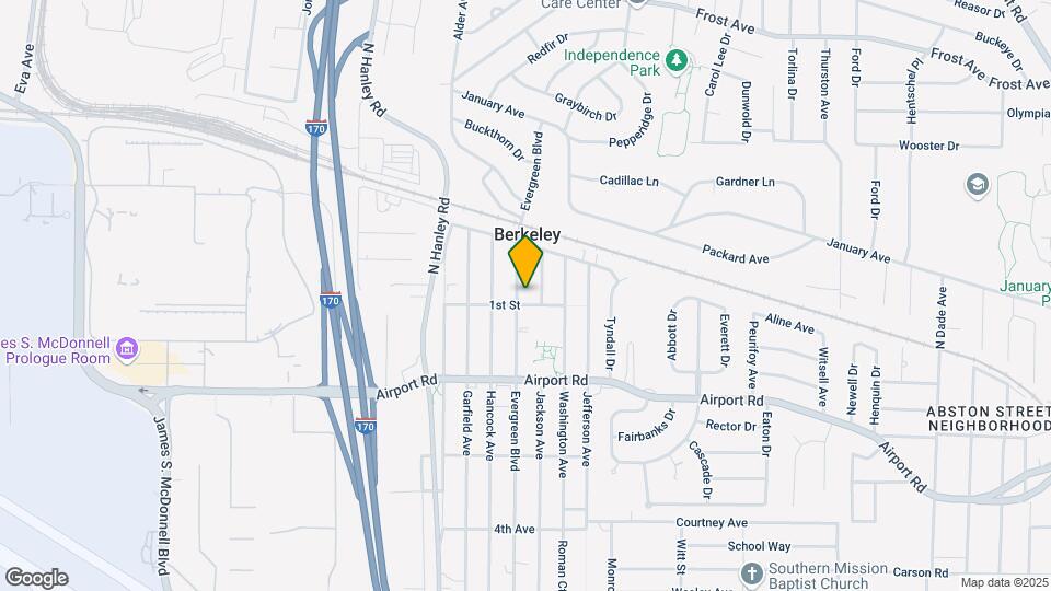 6306 Evergreen Blvd Mapa y Detalles de la Ubicación